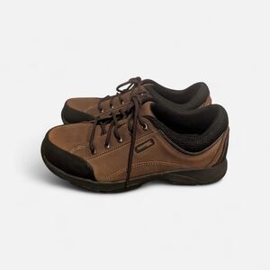 Men's Rockport Brown Lace-Up Casual Walking Shoes Size 11